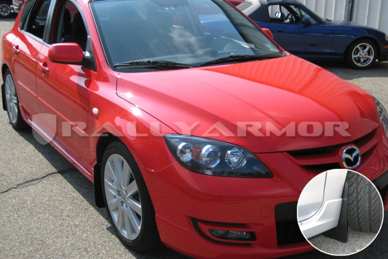 rally-armor_MF9-BAS-BLK-67946e633b33e Rally Armor 04-09 Mazda3/Speed3 Basic Black Mud Flap w/ Black Logo