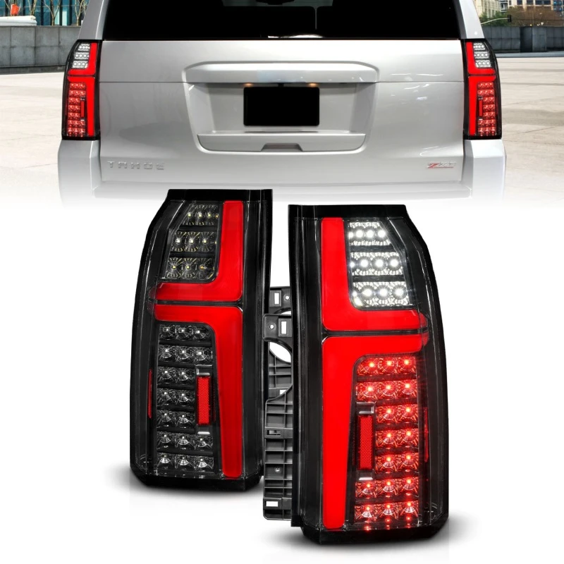 ANZO 15-20 Chevrolet Tahoe Sequenzielle LED-Röhren-Heckleuchten Schwarz