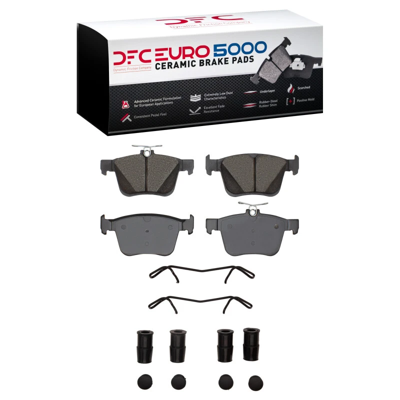 DFC 15-25 Audi A3 Quattro Rear Euro 5000 Ceramic Brake Pads and Hardware Kit