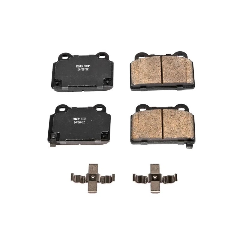 Power Stop Rear Z17 Evolution Ceramic Brake Pads w/Hardware for 08-15 Mitsubishi Lancer