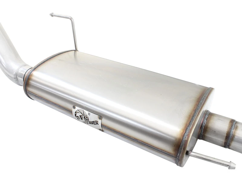 aFe MACHForce XP SS Auspuff 3in auf 3,5in Kat-Hinter mit schwarzer Spitze 15 Ford F-150 EcoBoost V6 2,7/3,5Ltt