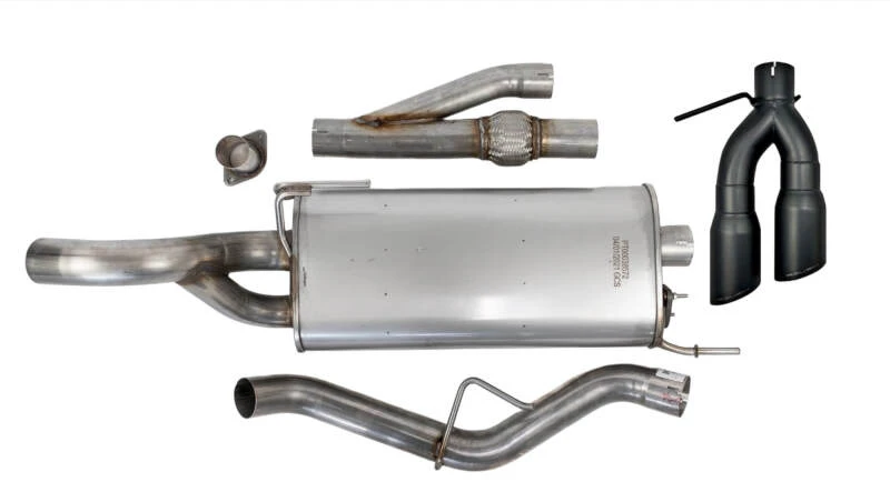 Roush 21-24 Ford F-150 5.0L V8 Side Exit Catback Active Ready Exhaust w/ Black Tips