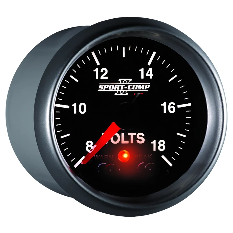 Autometer Sport-Comp II 2-1/16in Digital Voltometer Gauge - 18V