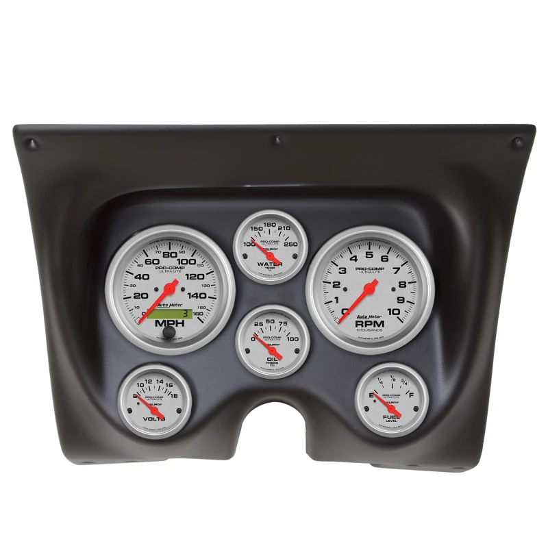 Autometer Ultra-Lite 67-68 Camaro/Firebird Armaturenbrett-Kit 6-teilig Tach / MPH / Kraftstoff / Öl / WTMP / Volt