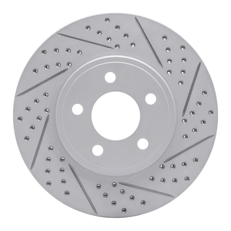 DFC 03-11 Ford Crown Victoria Front Right Drilled & Slotted Geoperformance Rotor