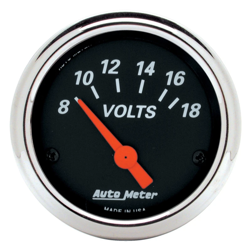 Autometer Designer Black 70-74 E-Body/Cuda/Challenger Armaturenbrett-Kit 6-teilig Tach/ km/h/ Kraftstoff/ Öl/ WTMP/ Volt
