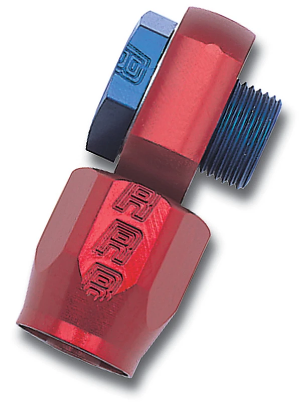 Russell Performance -6 AN Carb Banjo-Bolzen-Adapter Blau