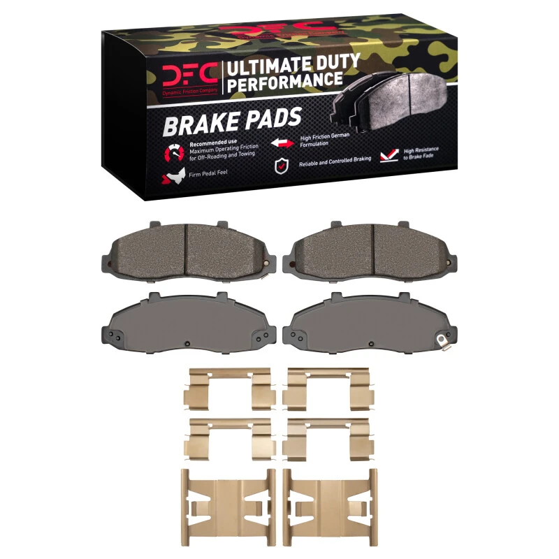 DFC 97-04 Ford F-150 4WD Front Ultimate Duty Performance Brake Pads and Hardware Kit
