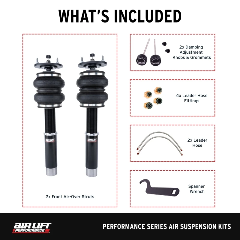 Air Lift Performance 82-93 BMW 3 Series E30 Front Air Suspension Kit