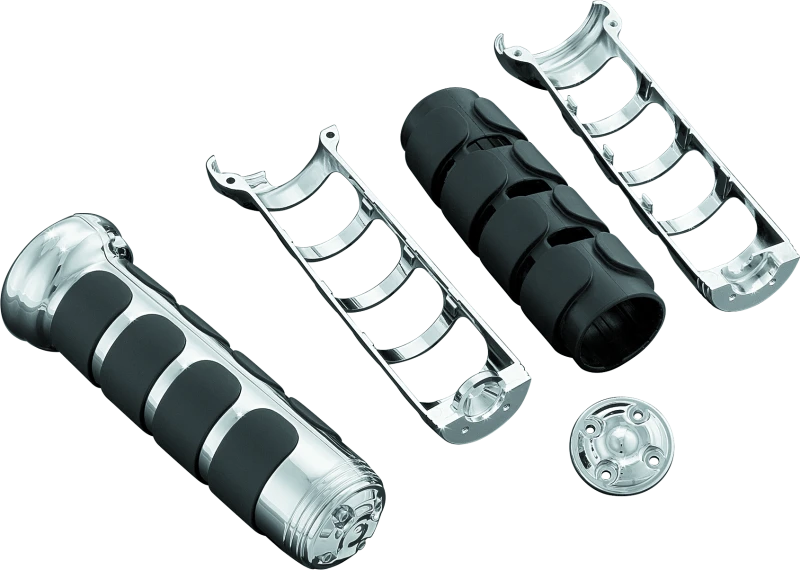 Kuryakyn ISO Grips for GL1800 with Heated Grips Chrome