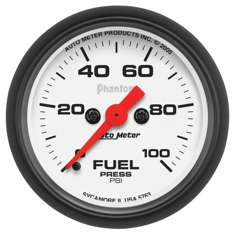 Autometer Phantom 52mm 0-100 PSI Fuel Pressure Gauge
