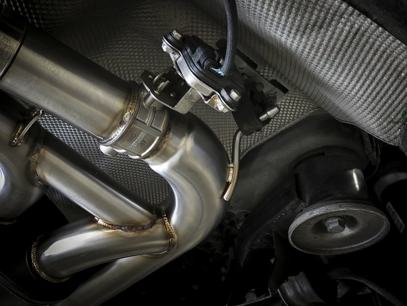 aFe MACH Force-Xp 3,5-Zoll-304-SS-C/B-Auspuffanlage 15-18 BMW X5 M (F85) V8-4,4L (tt) - Schwarze Spitze