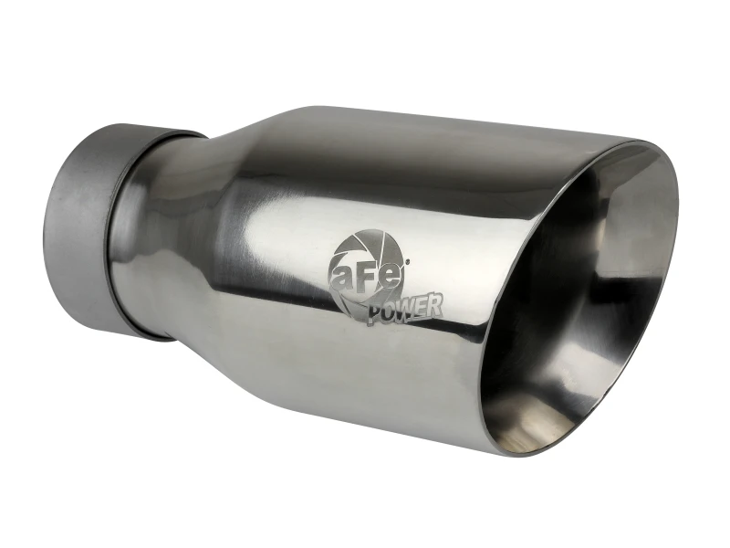 aFe MACH Force-Xp Univ 304 SS Doppel-Wand Klemm-Auspuff-Endstück - Poliert - 3 Zoll Einlass - 4,5 Zoll Auslass