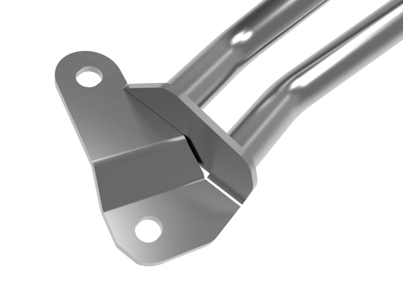 aFe CONTROL 20-22 Ford Explorer L4 2.3L (t) Stahlrohr-Strut-Brace Gunmetal Grau