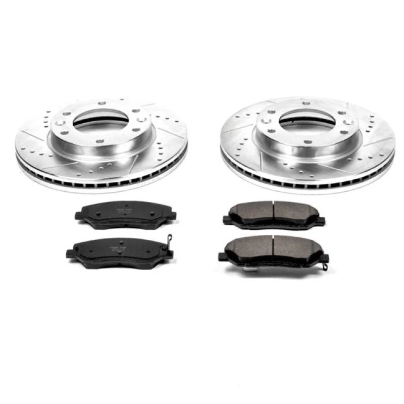 powerstop_K4664-67945389af0dd Power Stop 07-08 Hyundai Entourage Front Z23 Evolution Sport Brake Kit