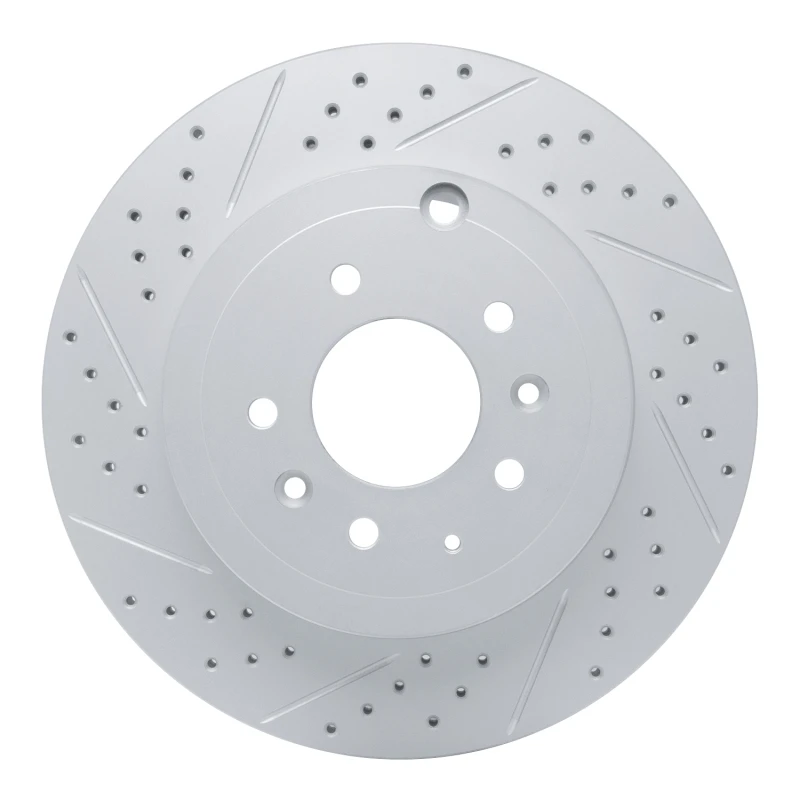 DFC 07-15 Mazda Cx-9 Rear Left Drilled & Slotted Geoperformance Rotor