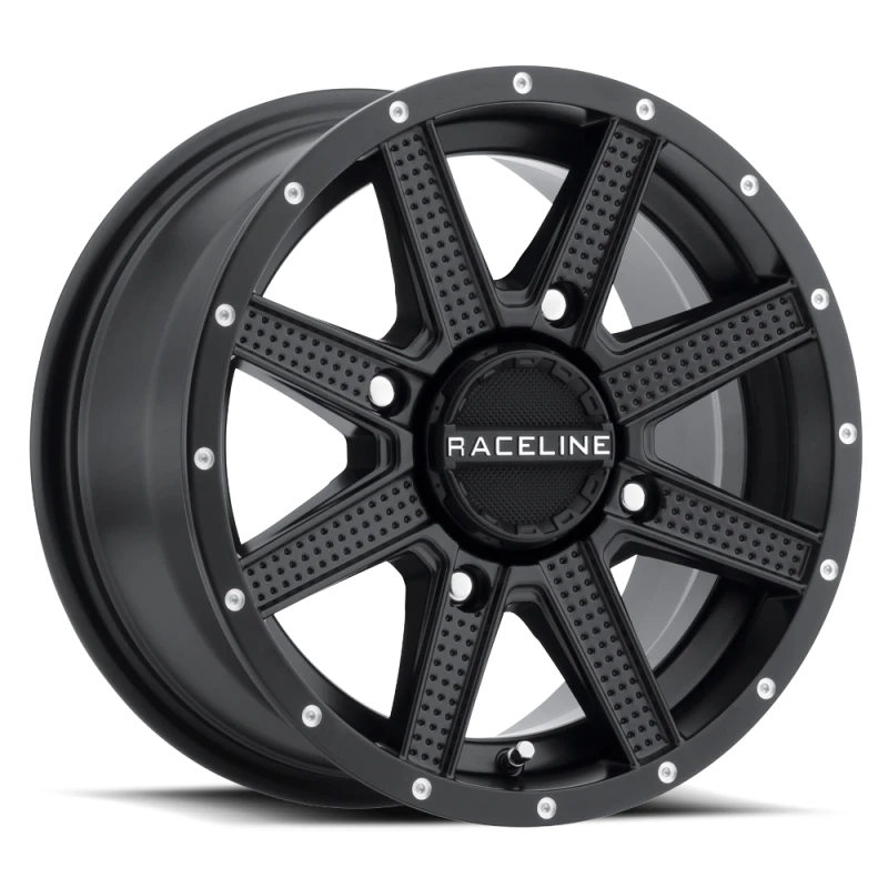 Raceline A92B Hostage 12x7in / 4x110 BP / 10mm Offset / 83.8mm Bore - Satin Black Wheel