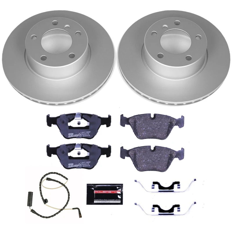 Power Stop 01-03 BMW 525i Front Euro-Stop Brake Kit
