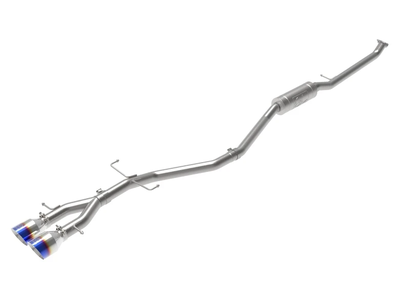 aFe Takeda 2,5-Zoll-304-Edelstahl-Cat-Back-Auspuffsystem 17-20 Honda Civic SI Coupe L4-1,5L (t) - BL-Flammspitz