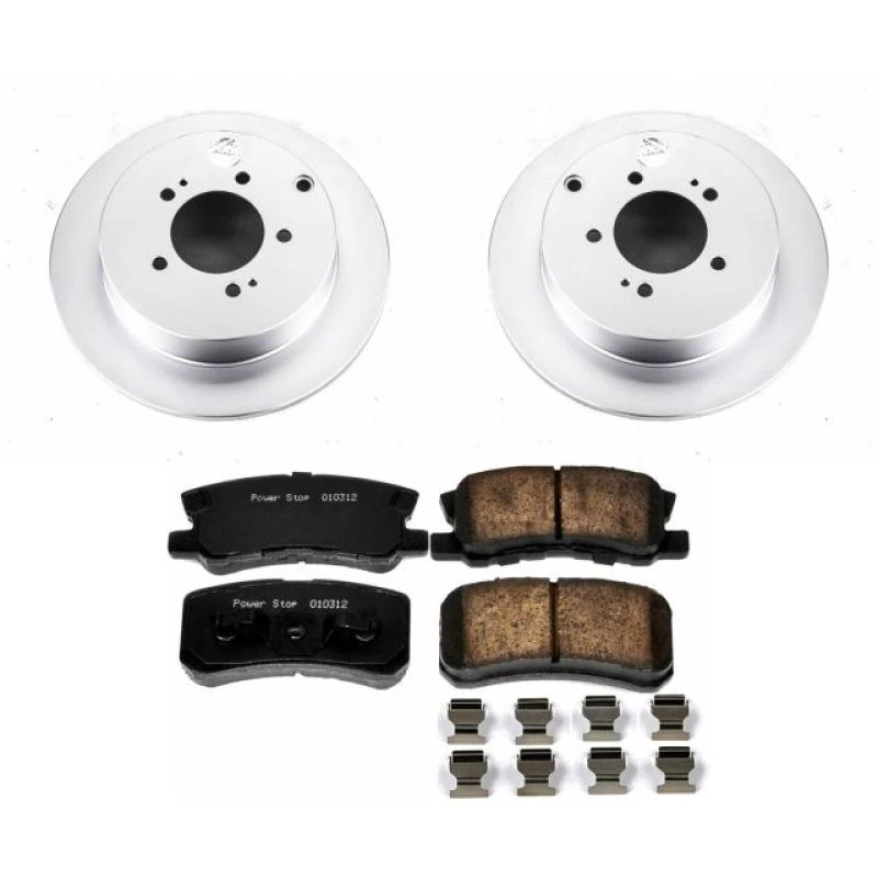 Power Stop Rear Z17 Evolution Geomet Coated Brake Kit for 09-15 Mitsubishi Lancer