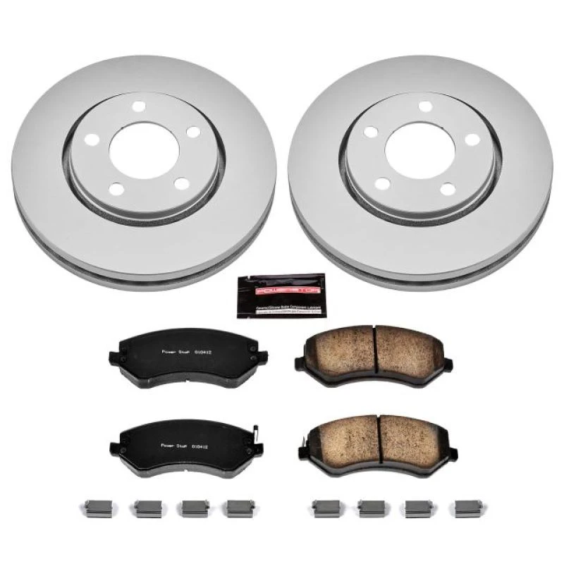 powerstop_CRK5244-6794528388412 Power Stop 03-07 Chrysler Town & Country Front Z17 Evolution Geomet Coated Brake Kit