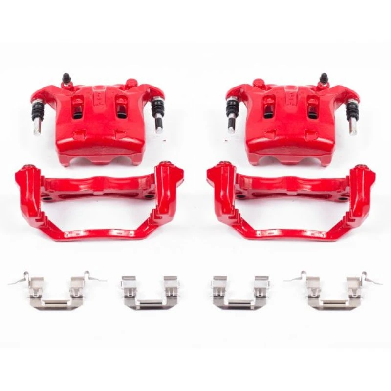 Power Stop 08-12 Infiniti EX35 Front Red Calipers w/Brackets - Pair