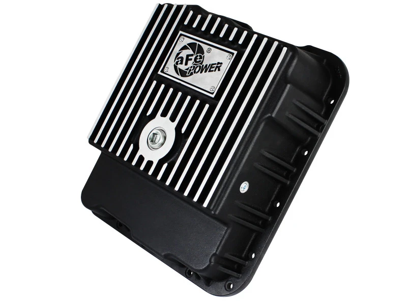 aFe Getriebe-Pfanne (Schwarz mit bearbeiteten Rippen) GM Trucks 99-16 (4L60-E/4L60E/4L65E/4L70E/4L75E)
