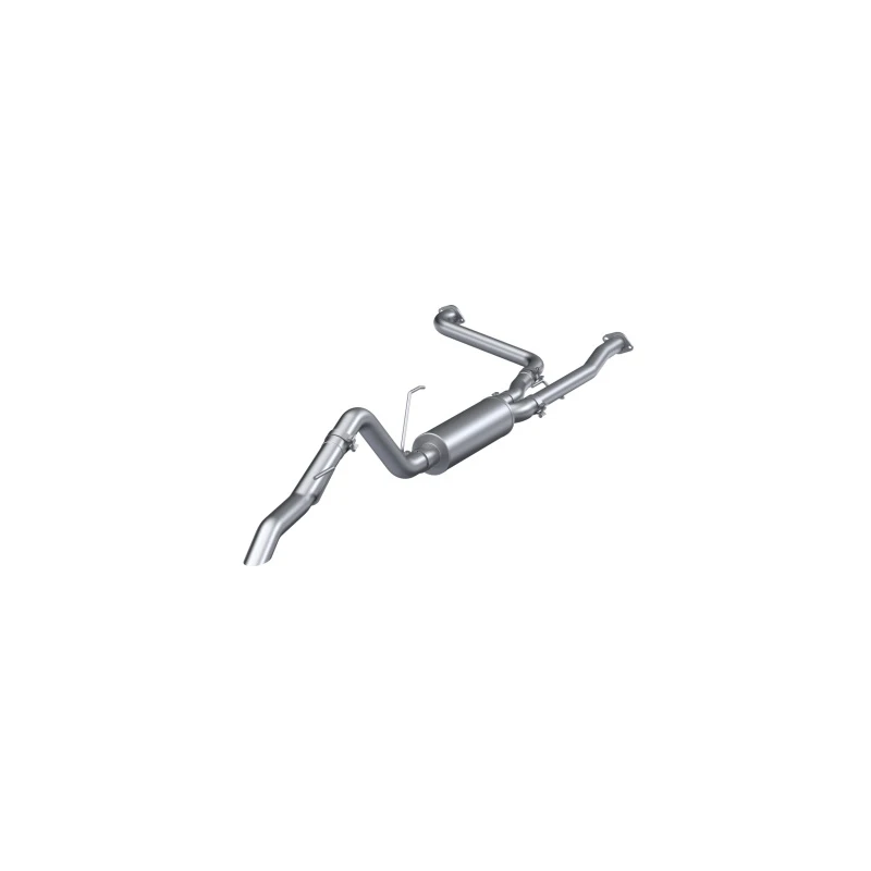 MBRP 22-23 Nissan Frontier 3.8L 3in Tip 3in Kat Auspuff Turndown Ausgang Street Profil - Aluminized Stahl