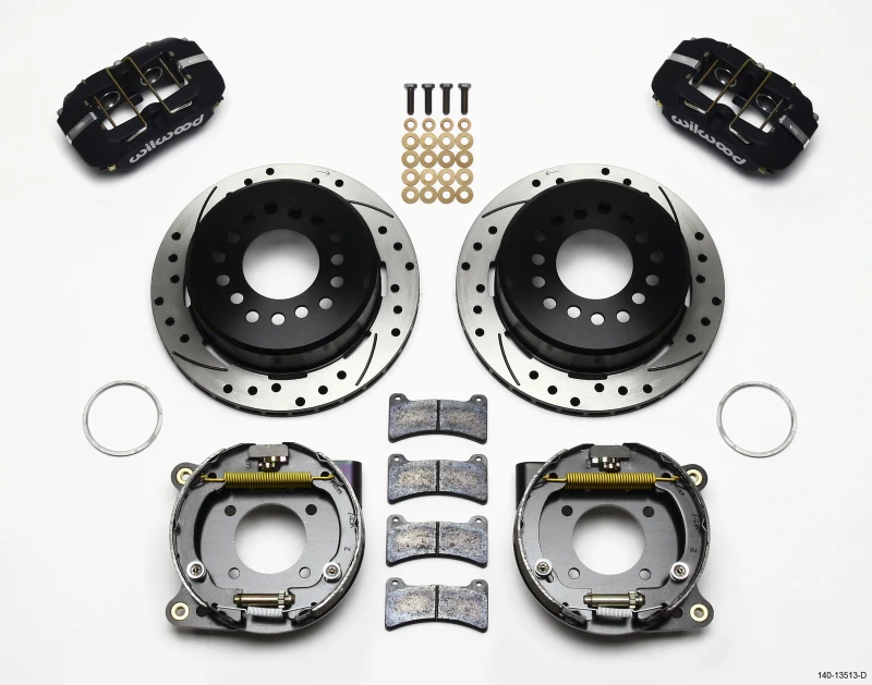 Wilwood Dynapro Low-Profile 11.00in P-Brake Kit Drilled BOP Axle 2.75in Bearing 2.75 Offset