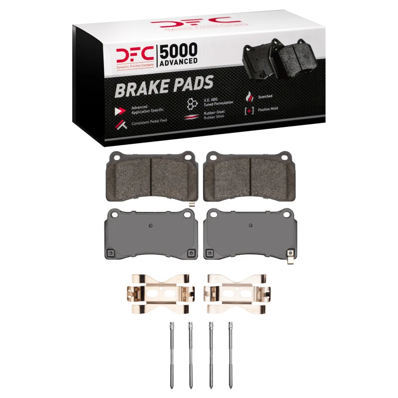 DFC 09-24 Nissan GT-R Rear 5000 Advanced Low Metallic Brake Pads and Hardware Kit