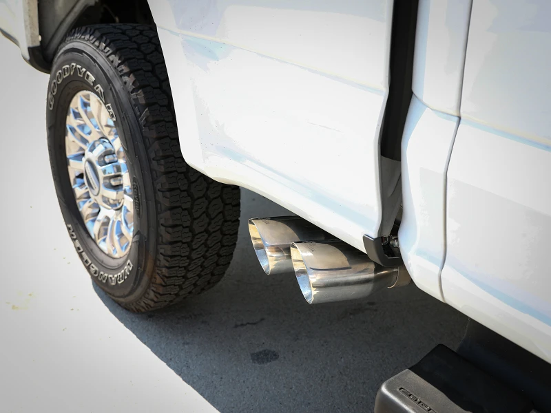 aFe Rebel Series 3 Zoll 409 SS Kat-Back Auspuff mit polierten Endrohren 17-20 Ford F-250 V8 6,2L