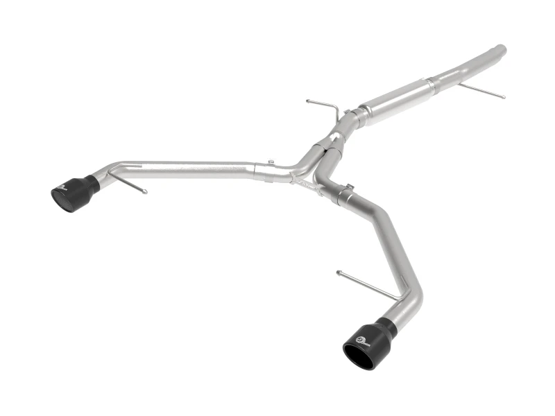 aFe 17-19 Audi A4 (L4-2.0L) MACH Force-Xp  Edelstahl Axle-Back Abgasanlage - Schwarze Spitze