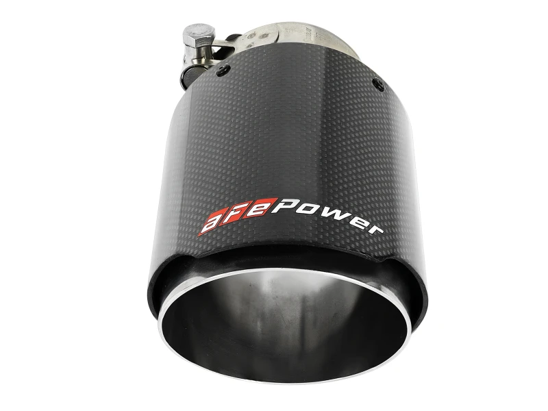 aFe MACH Force-Xp 409 SS Klemm-Auspuff-Endstück 2,5 Zoll Einlass / 4 Zoll Auslass / 7 Zoll L - Carbon