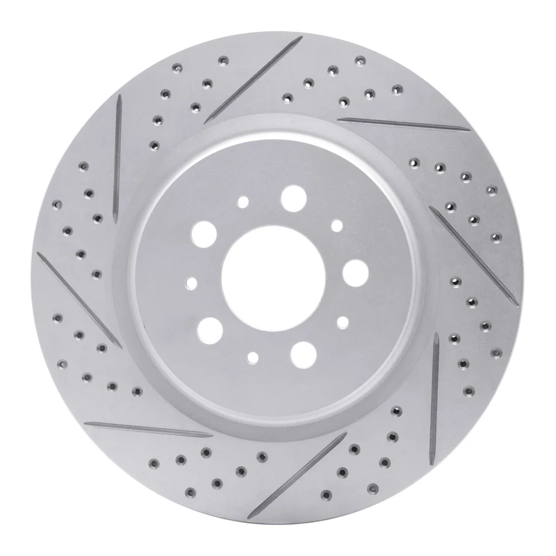 DFC 04-07 Volvo S60 Rear Left Drilled & Slotted Geoperformance Rotor