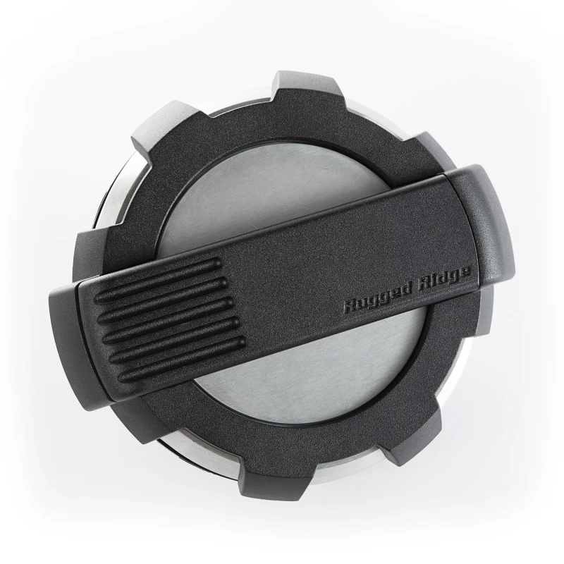Rugged Ridge Elite Kraftstofftür Non-Lock Bürstensaum Alu 07-18 Jeep Wrangler JK