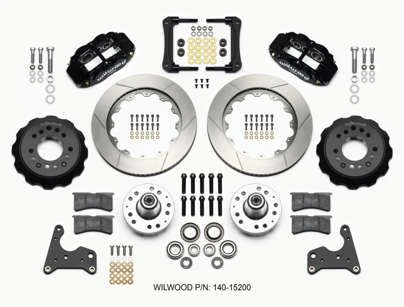 Wilwood Narrow Superlite 6R Vorderes Naben-Kit 14,00 Zoll 65-72 CDP C-Karosserie -Trommel