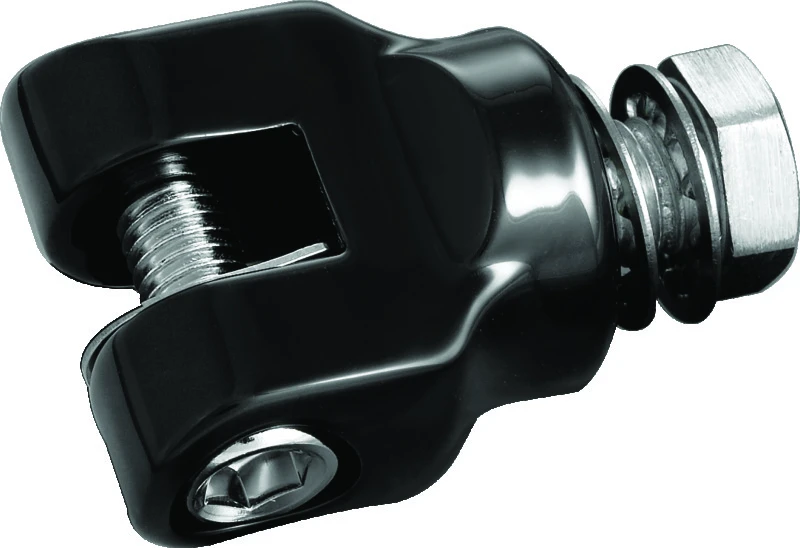 Kuryakyn Short Magnum Fußrastenhalter mit 1/2-13 Befestigungsschrauben Schwarz