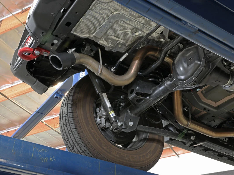 aFe MACH Force-Xp Axle-Back Abgasanlage mit schwarzer Spitze 18-20 Jeep Wrangler L4-2.0T / V6-3.6L