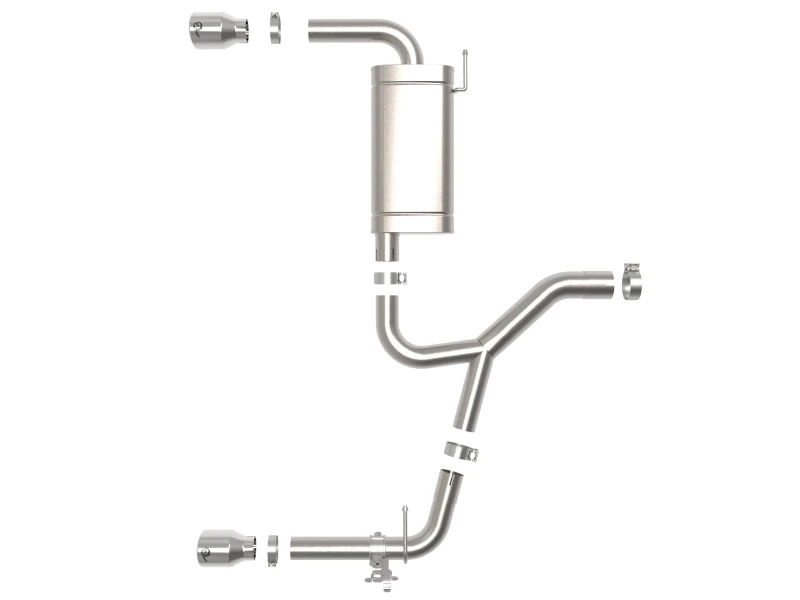 aFe 15-21 BMW X1 F48 L4 2,0L (t) MACH Force-Xp 3 auf 2-1/2 Zoll Edelstahl Axle-Back Auspuff mit polierter Spitze