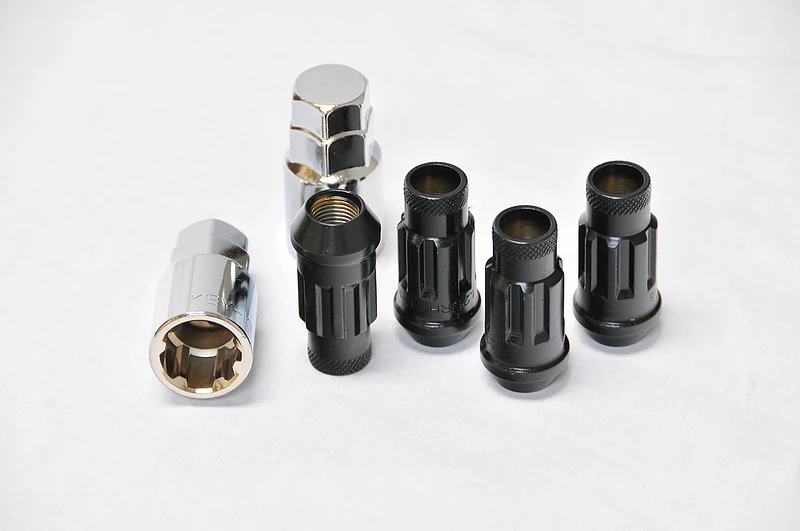 Wheel Mate Monster Locking Lug Nut Set of 4 - Black 14x1.50