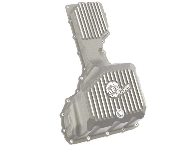 aFe GM Diesel Trucks 20-25 V8-6.6L L5P POWER Street Series Engine Oil Pan Raw w/ Machined Fins