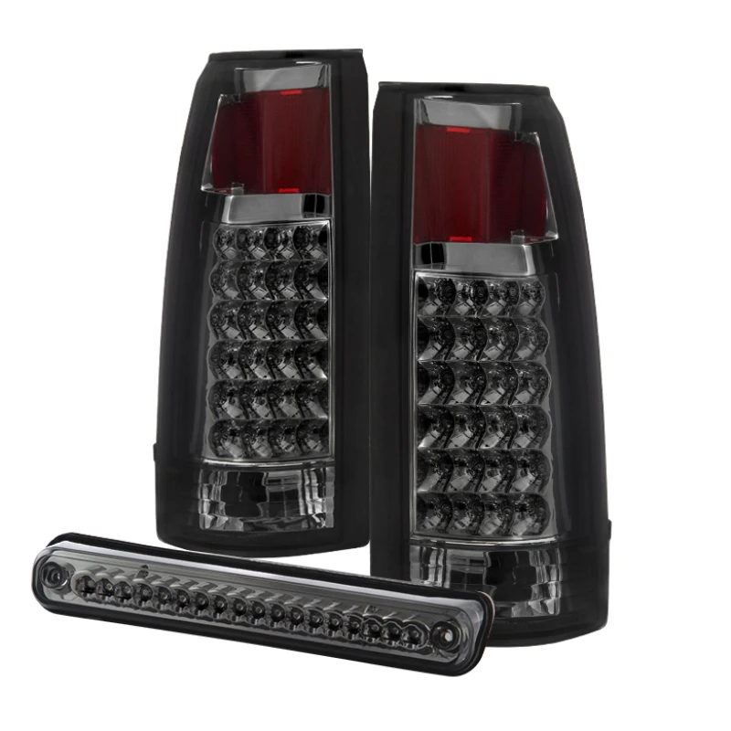 spyder_9032752-6794b6f062adf Xtune Yukon Denali 99-00 LED Tail Lights w/ 3rd LED Brake Light Smoked ALT-JH-CCK88-LED-SET-SM