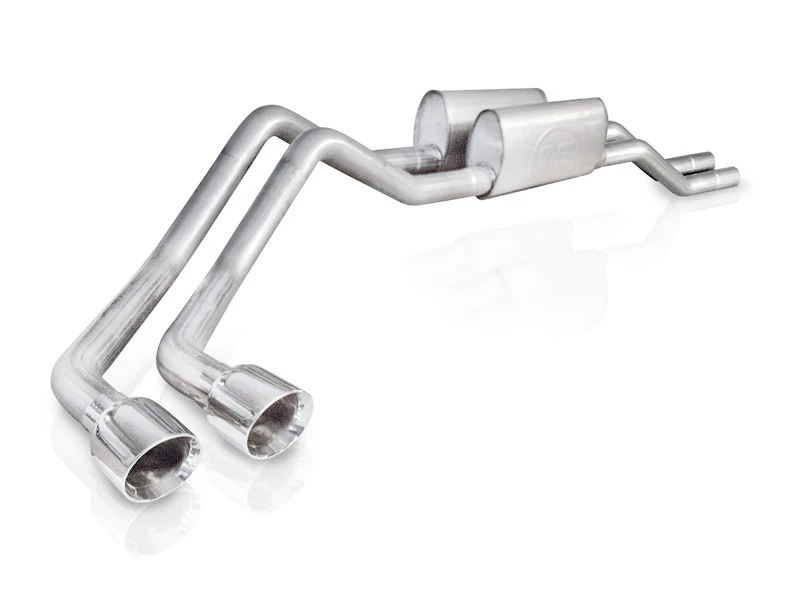 Stainless Works 2004-08 F150 5.4L Auspuff 2-1/2 Zoll Kammer-Schalldämpfer hinter dem Beifahrerreifen Ausgang