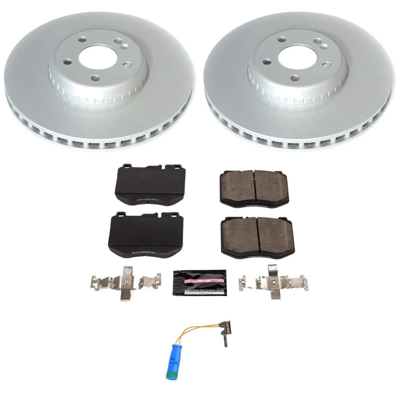 Power Stop 2017 Mercedes-Benz E300 Front Z23 Coated Brake Kit