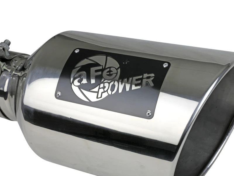 aFe Power MACH Force-Xp 304 Edelstahl-Klemmschlauch-Endrohr - Poliert