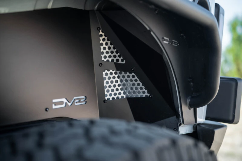 DV8 Offroad 07-18 Jeep Wrangler JK Rear Inner Fender - Satin Black