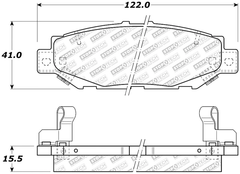 StopTech 92-00 Lexus GS300 Street Select Rear Brake Pads