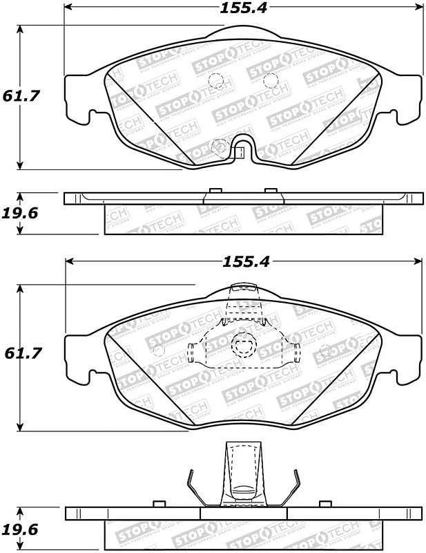 StopTech Street Select Brake Pads