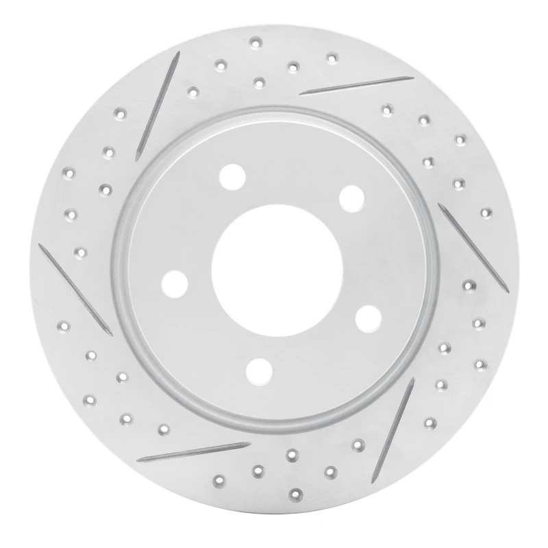 DFC 04-13 Mazda 3 Rear Left Drilled & Slotted Geoperformance Rotor
