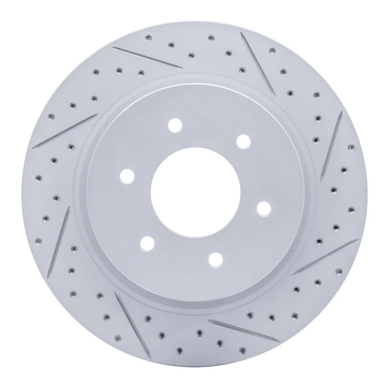 DFC 16-24 Nissan Titan Xd Front Right Drilled & Slotted Geoperformance Rotor